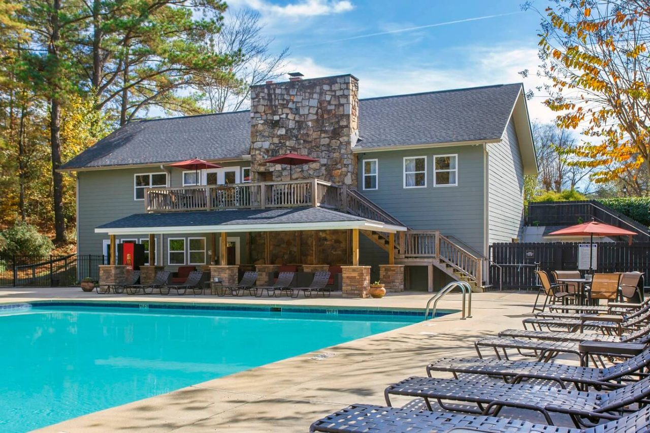 Pool and House